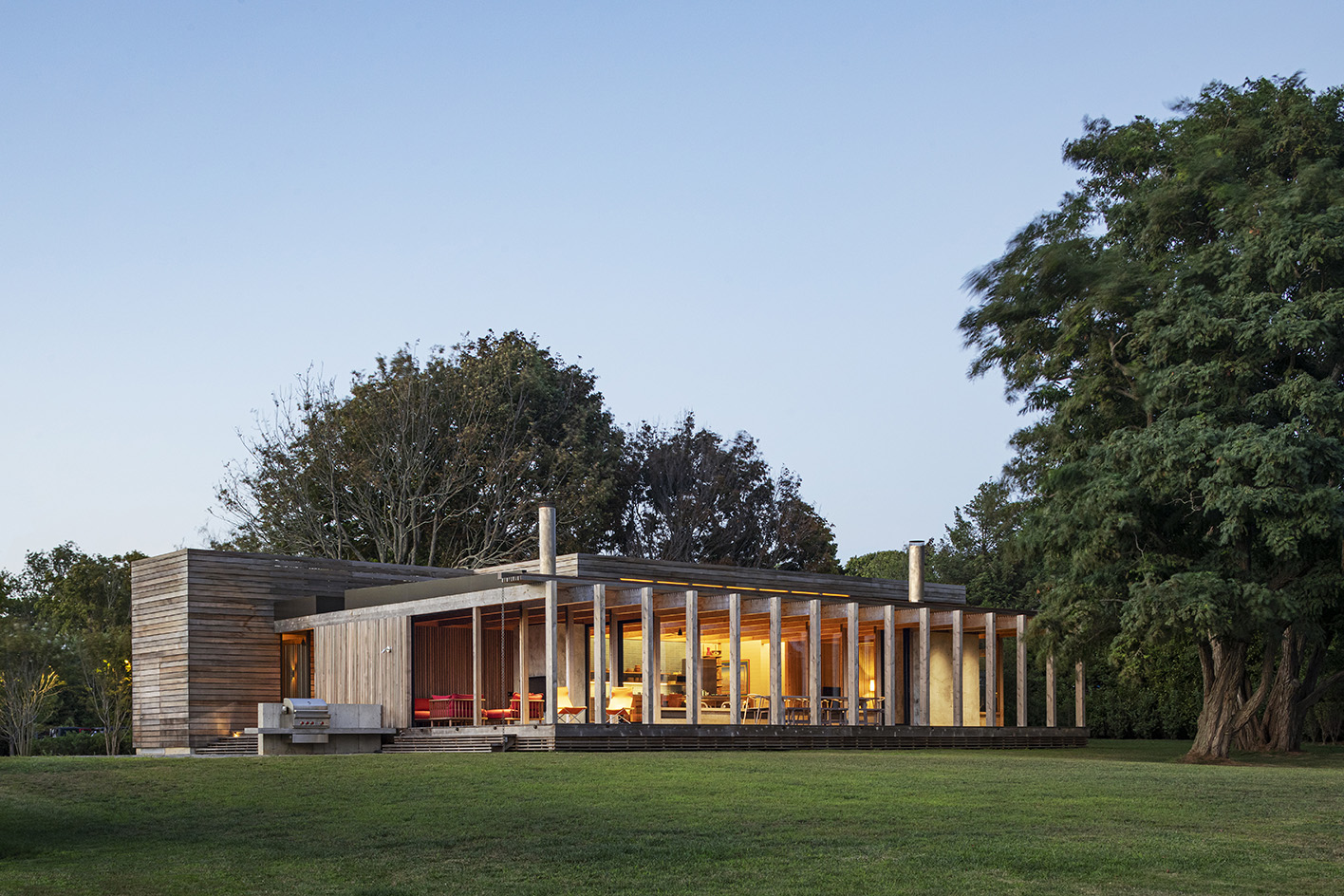 side exterior at Shelter Island House by Koning Eizenberg
